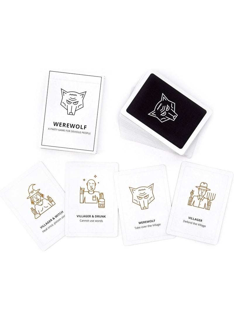 Werewolf Party Game - 40pcs Card Set for 2-35 Players, Classic Social Deduction Game with Lies & Deceit - Image 5